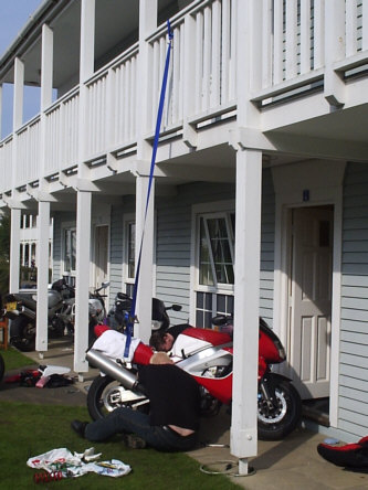 changing the rear shock for a hyperpro unit